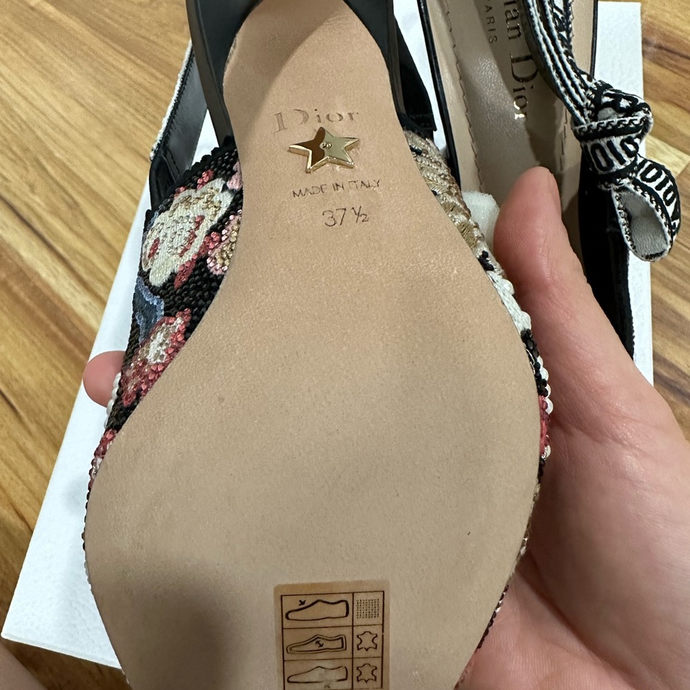 Dior Black Stiletto Heels with Ornate Embellishments - Picture 5 of 6